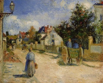 ポントワーズの街路 1879年 カミーユ・ピサロ Oil Paintings